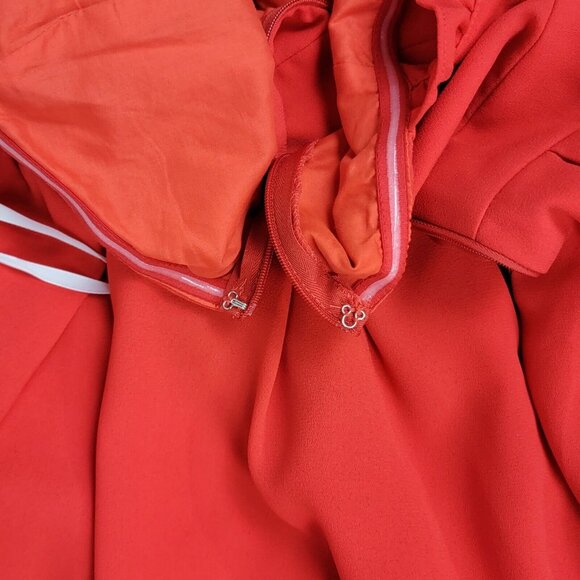 Minuet Organza Mini Dress Juniors Large Red Ruffle Dainty Coquette Flowy Evening - Picture 10 of 12